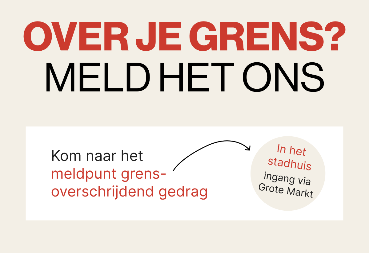 poster Grensoverschrijdend gedrag
